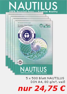 NAUTILUS - Das Premium-Recyclingpapier