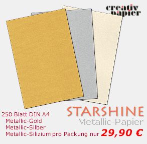 Das Angebot des Monats - STARSHINE Metallicpapier