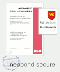 Sicherheitspapier für Urkunden und Ausweise