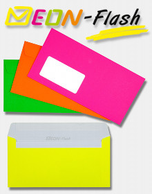 NEON Flash - Briefumschläge mit knalligen Farben