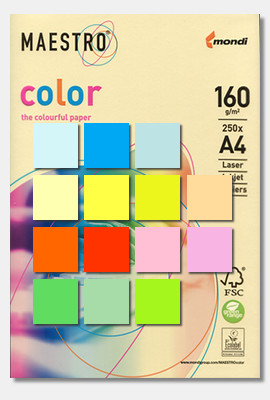 MAESTRO color - farbige Papiere für alle Bürodrucker