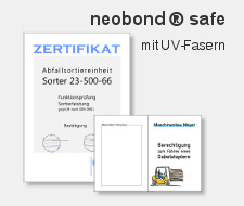 neobond safe - Papier mit eingebauter Sicherheit