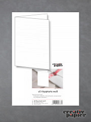 a5 Klappkarten weiß - 50er Pack