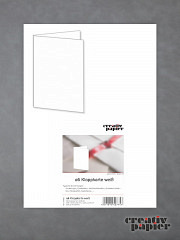 a6 Klappkarten weiß - 50er Pack