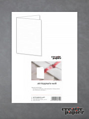a6 Klappkarten weiß - 250er Pack