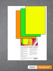 Plakatpapier neon-grün, neon-gelb, neon-orange DIN A4