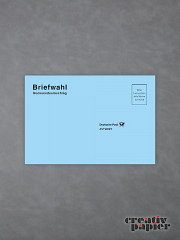 Rücksendeumschläge S0 120 x 176 mm blau vorgedruckt - 1.000er Pack