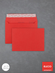 Farbige Briefumschläge DIN C6 intensivrot