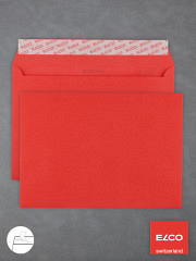 Farbige Briefumschläge DIN C5 intensivrot