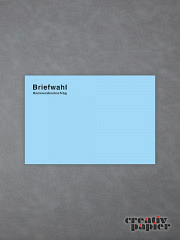 Rücksendeumschläge S0 120 x 176 mm blau Druck Briefwahl - 100er Pack