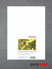 Streifenetiketten nature 2120