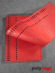 Tyvek Schlaufenetiketten 22122 rot