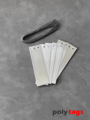 Alu-Anhängeschilder 76 x 22 mm