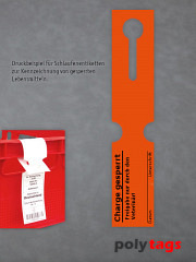 HDPE-Schlaufenetiketten 2650 TTD rot