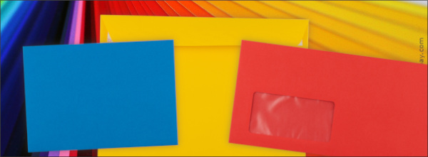 Briefumschläge in attraktiven Farben