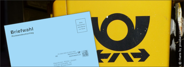 Rücksendeumschläge für den Antwortservice der Deutschen Post AG