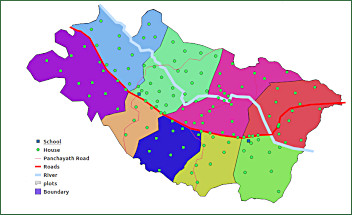 Beispiel für gedruckte Geoinformationen