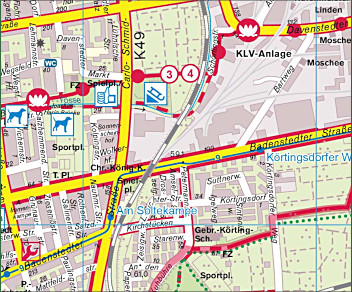 Beispiel für gedruckte Geoinformationen