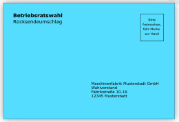 Rücksendeumschläge Layout 1