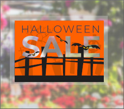 glass contact foil für temporäre Schaufensterwerbung