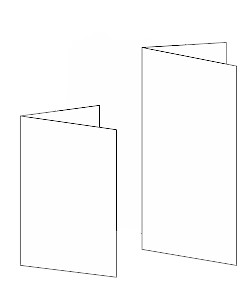 Klappkarten (Faltkarten) die Formate
