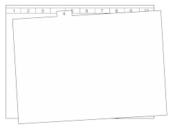 Feuerwehr-Laufkarten mit vorgestanzten Taben