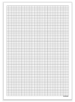 Kariertes, nassfestes Schreibpapier pretex Typ 50