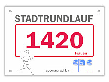 Startnummern für Marathonläufe