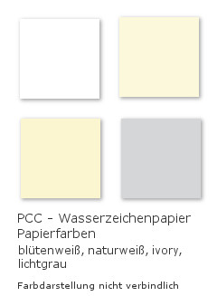 Die Farben der Wasserzeichenpapiere