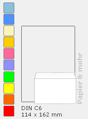 farbige Briefumschläge DIN C6
