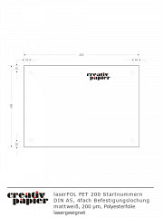 laserFOL PET 200 Startnummern