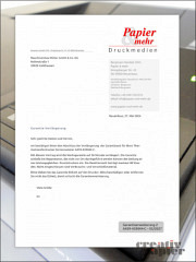 Formular mit Garantie-Etilkett 6020