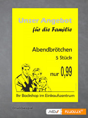 Plakatpapier neon-gelb DIN A4