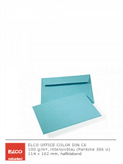 Farbige Briefumschläge DIN C6 HK intensivblau
