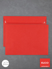 Farbige Briefumschläge DIN C5 intensivrot