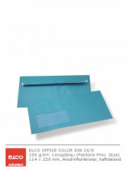 Farbige Fenster-Briefumschläge DIN C6/5 HK königsblau