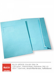 Farbige Fenster-Briefumschläge DIN C4 HK intensivblau