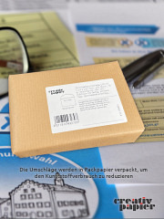 Stimmzettelumschläge DIN C6 rot bedruckt - 100er Pack