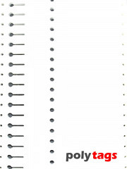 Tyvek Schlaufenetiketten 16121 weiß