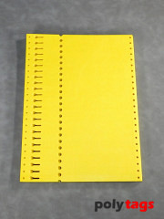 Tyvek Schlaufenetiketten 22125 gelb