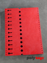 Tyvek Schlaufenetiketten 22252 rot