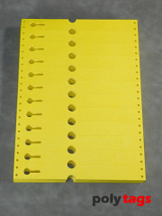 Tyvek Schlaufenetiketten 22255 gelb