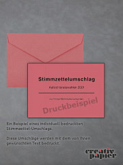 Stimmzettelumschläge DIN C6 rot bedruckt